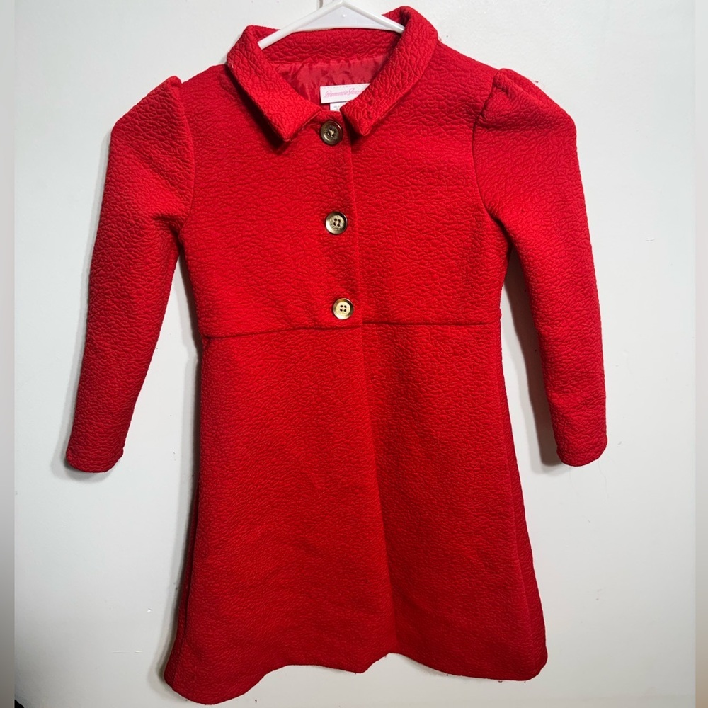 Bonnie Jean Vibrant Red Textured Dress - Picture 2 of 5